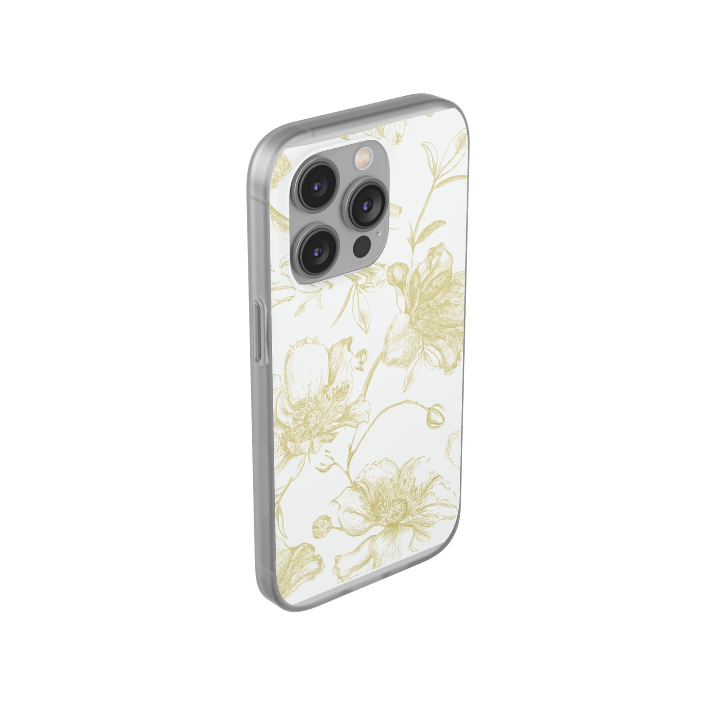 Wild Rose in Gold Flexi Cases
