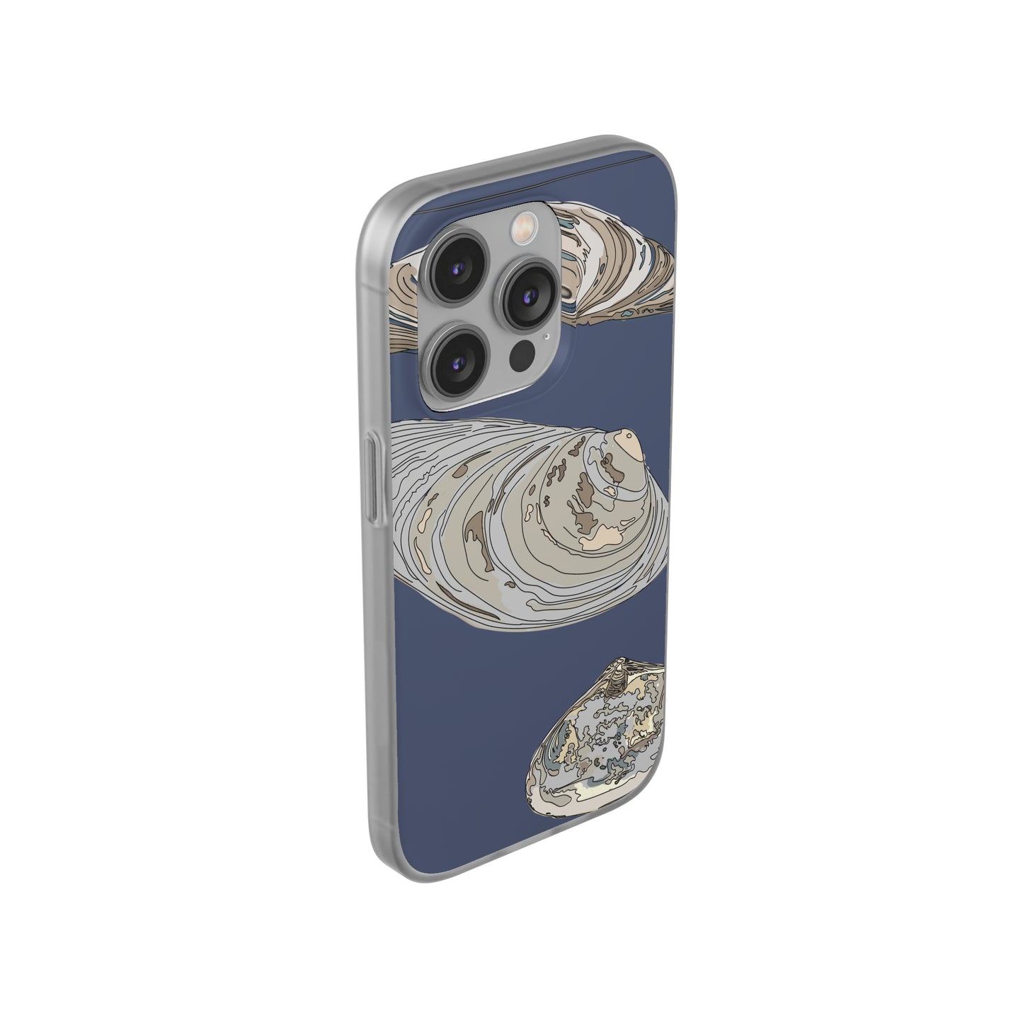 Clams in Blue Flexi Cases