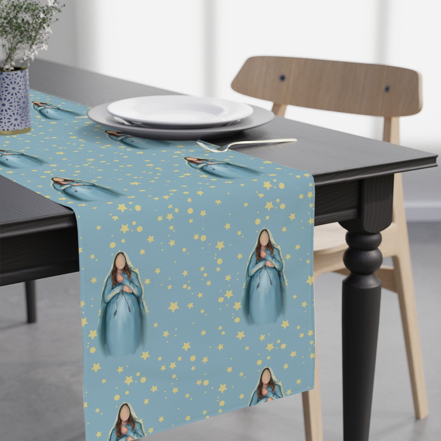 Christmas Threshold of Hope Mary Table Runner