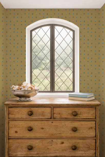 Deeside Posy Wallpaper Marigold