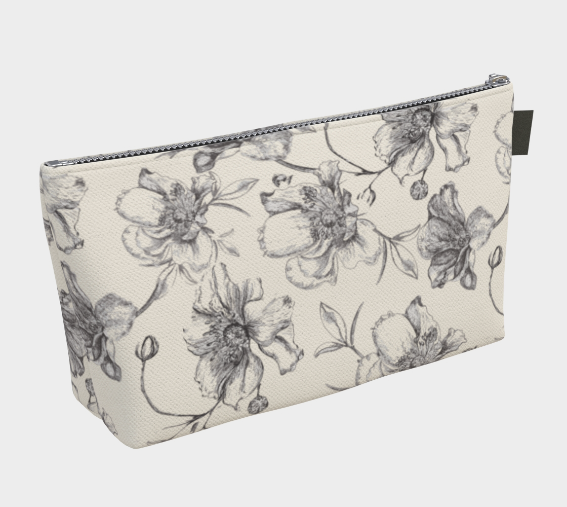 wild roses make up bag