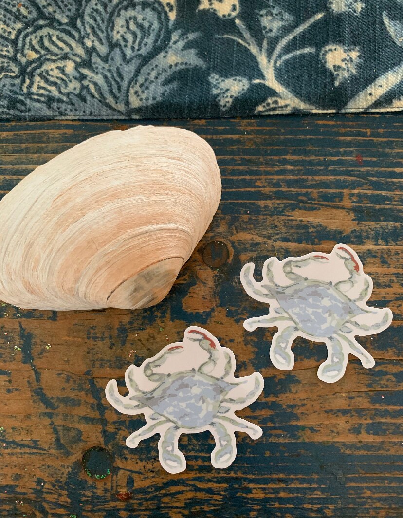 Blue Crab Vinyl Sticker