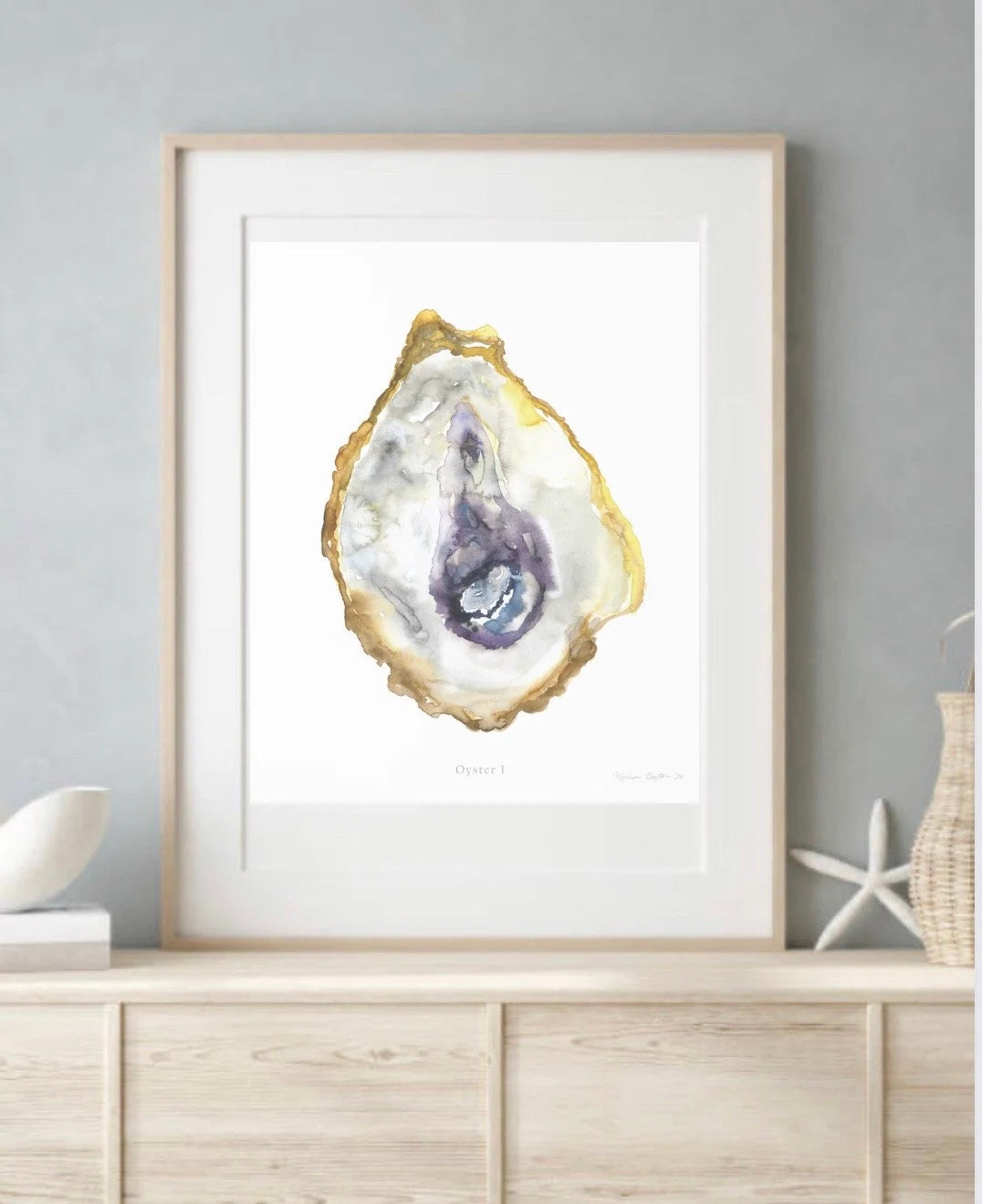 The Oyster Series — Set of 6 Coastal Watercolor Prints | Melissa Dayton| Unframed