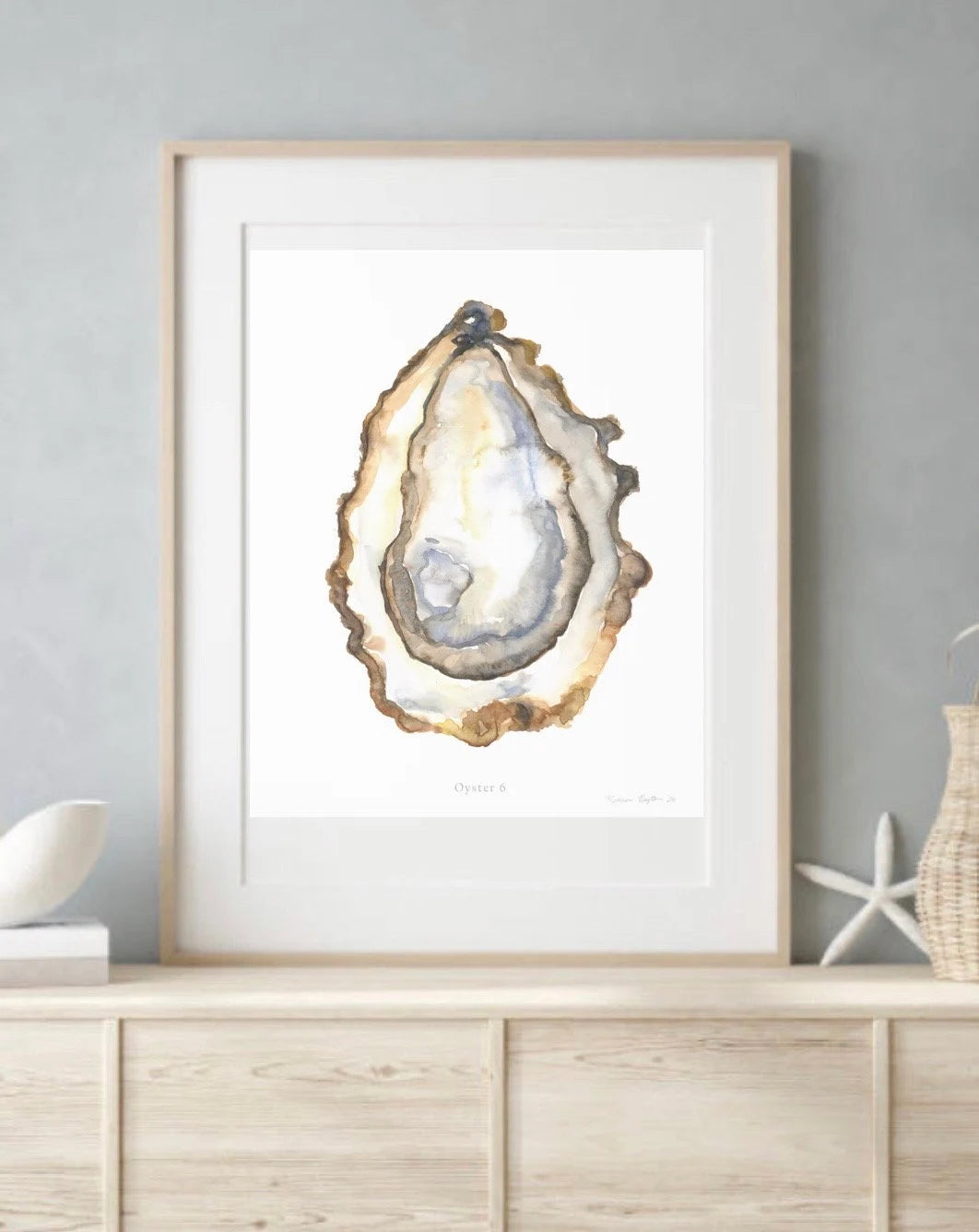 The Oyster Series — Set of 6 Coastal Watercolor Prints | Melissa Dayton| Unframed