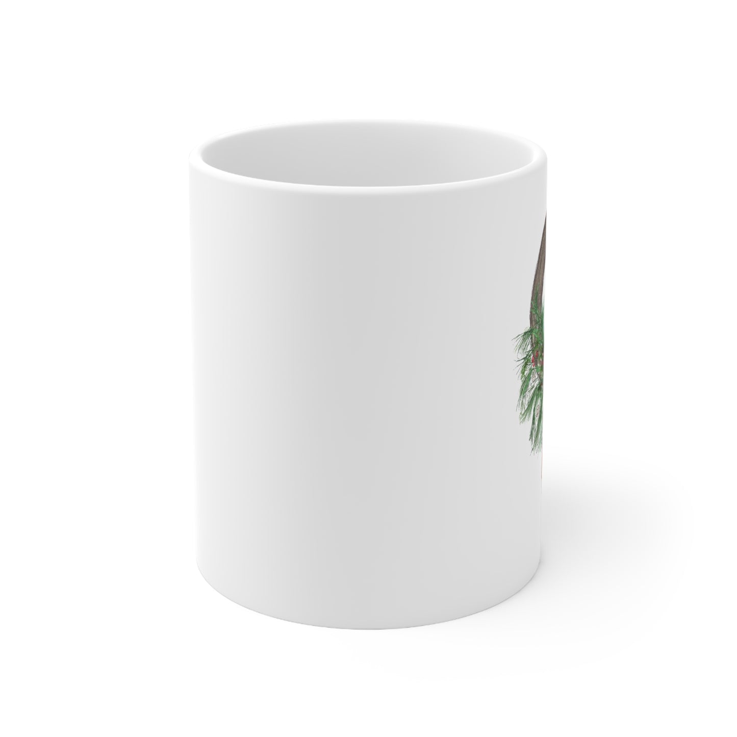 Buoy Christmas Wreath Ceramic Mug 11oz