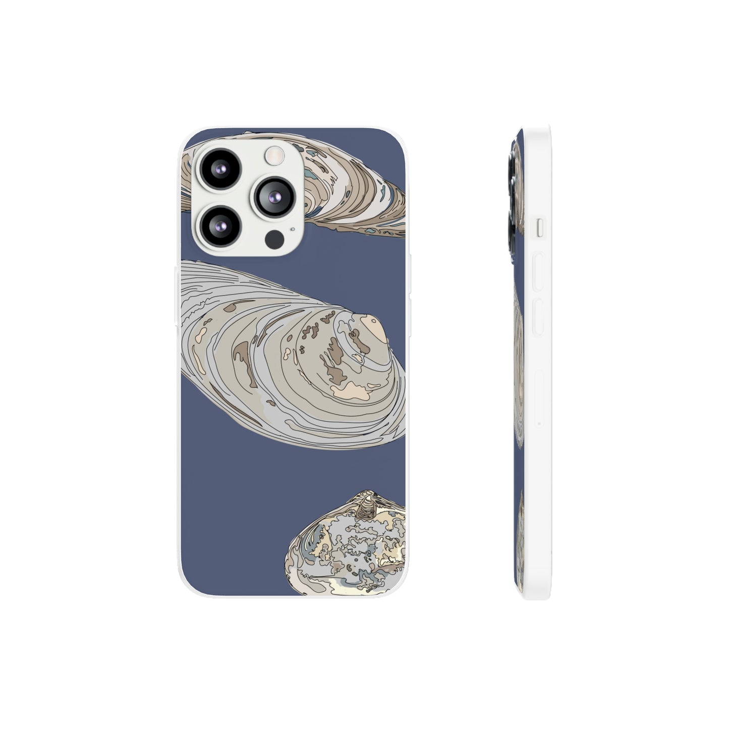 Clams in Blue Flexi Cases