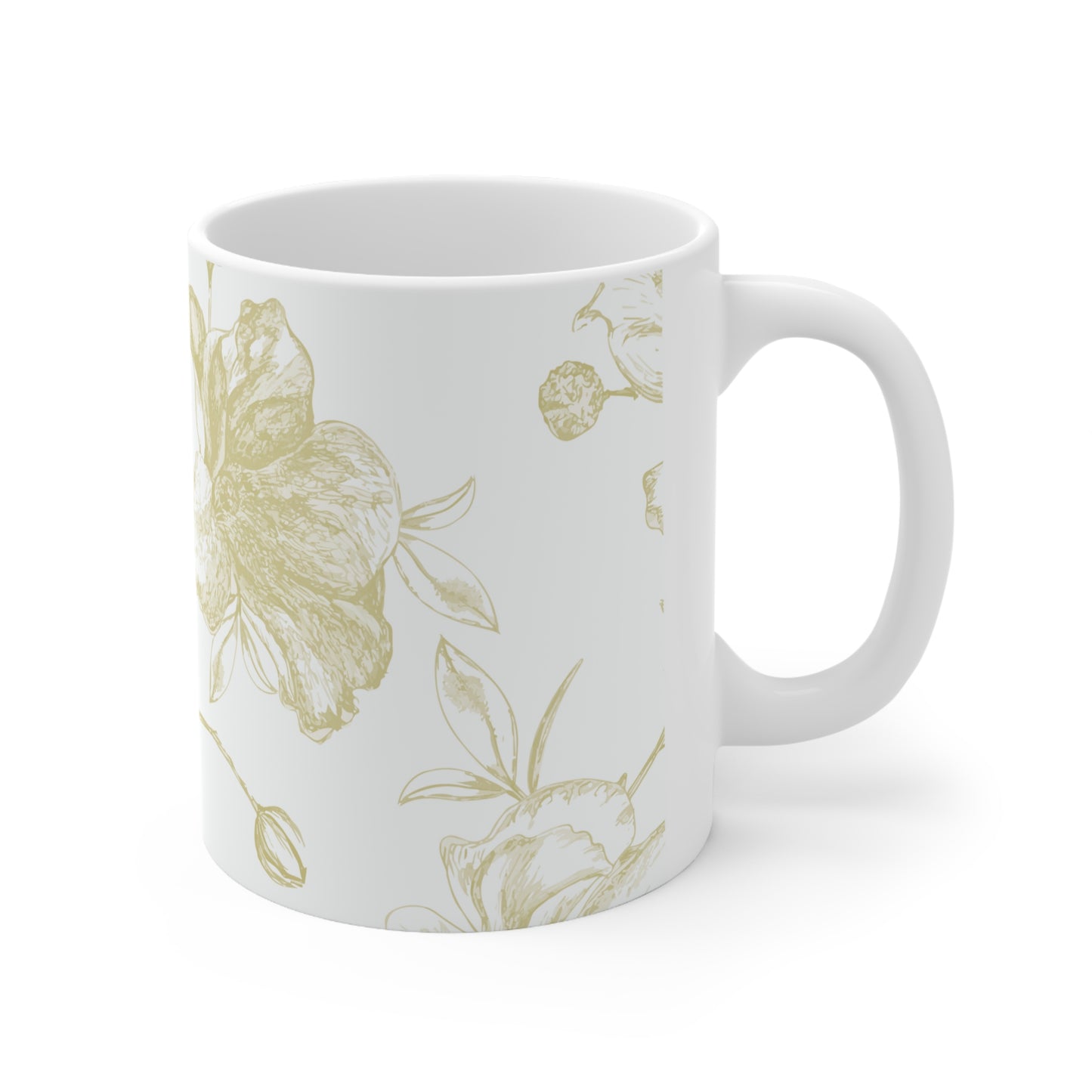Beach Roses Ceramic Mug 11oz