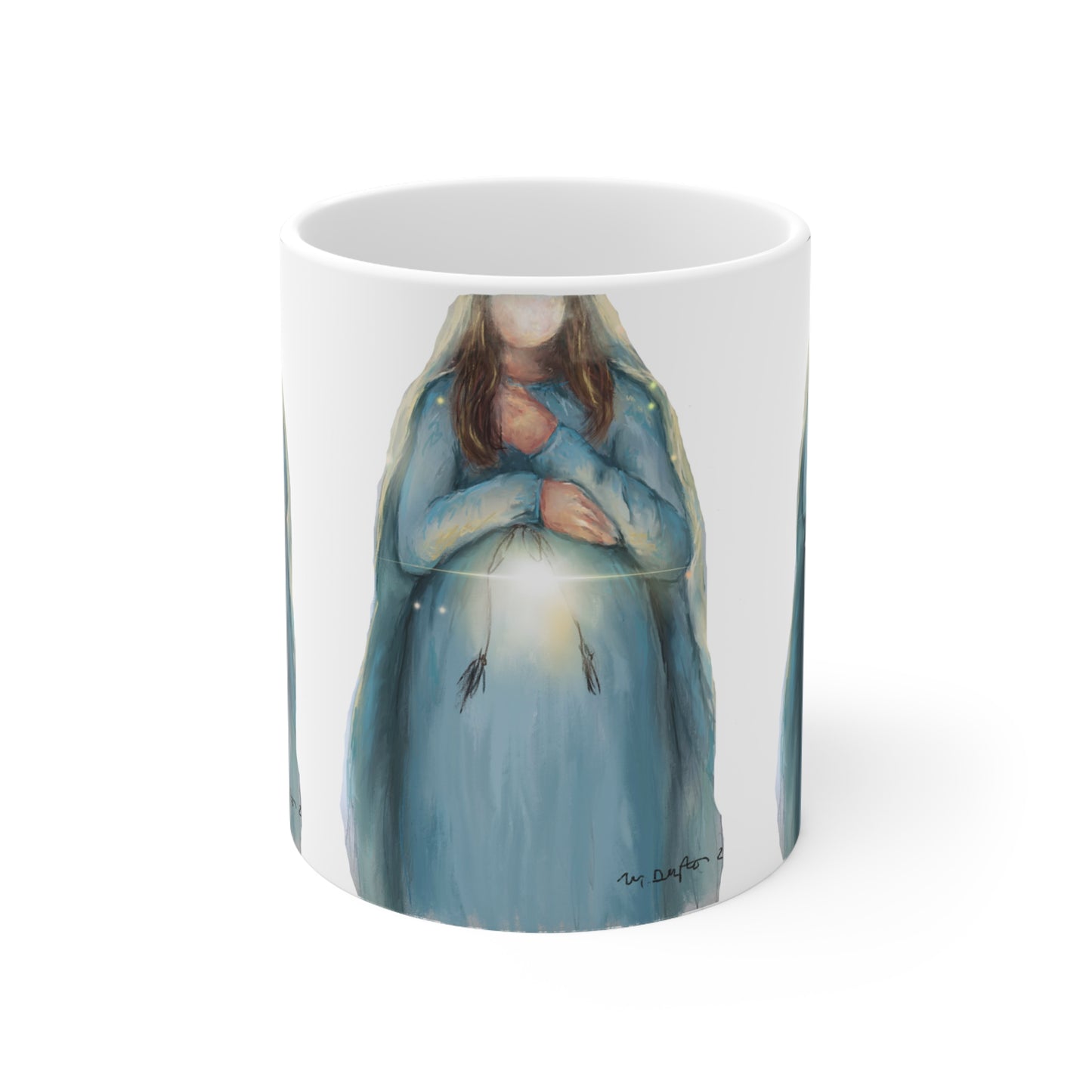 Threshold of Hope Advent/Christmas Mary Ceramic Mug 11oz