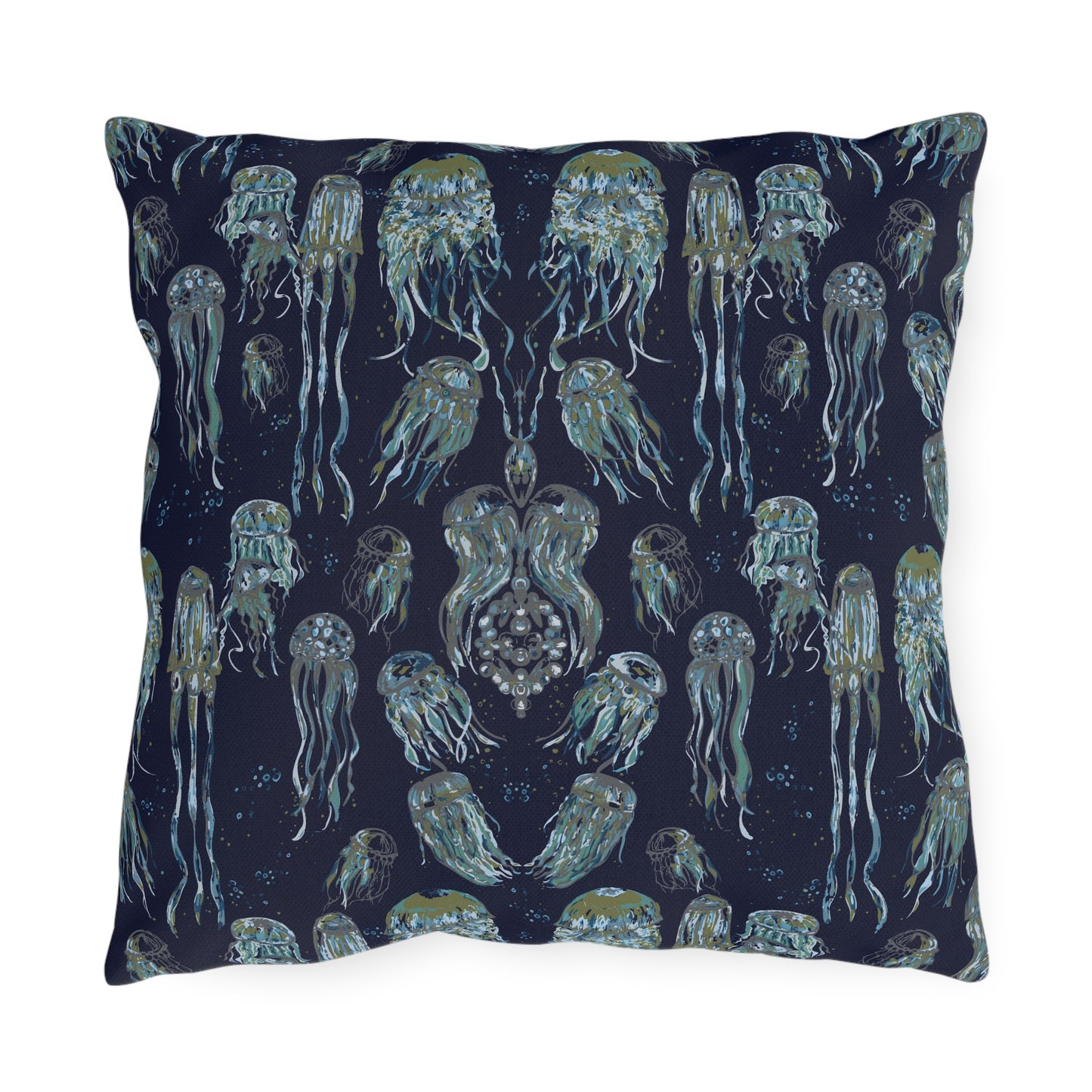 Dancing Jellies Outdoor Pillows