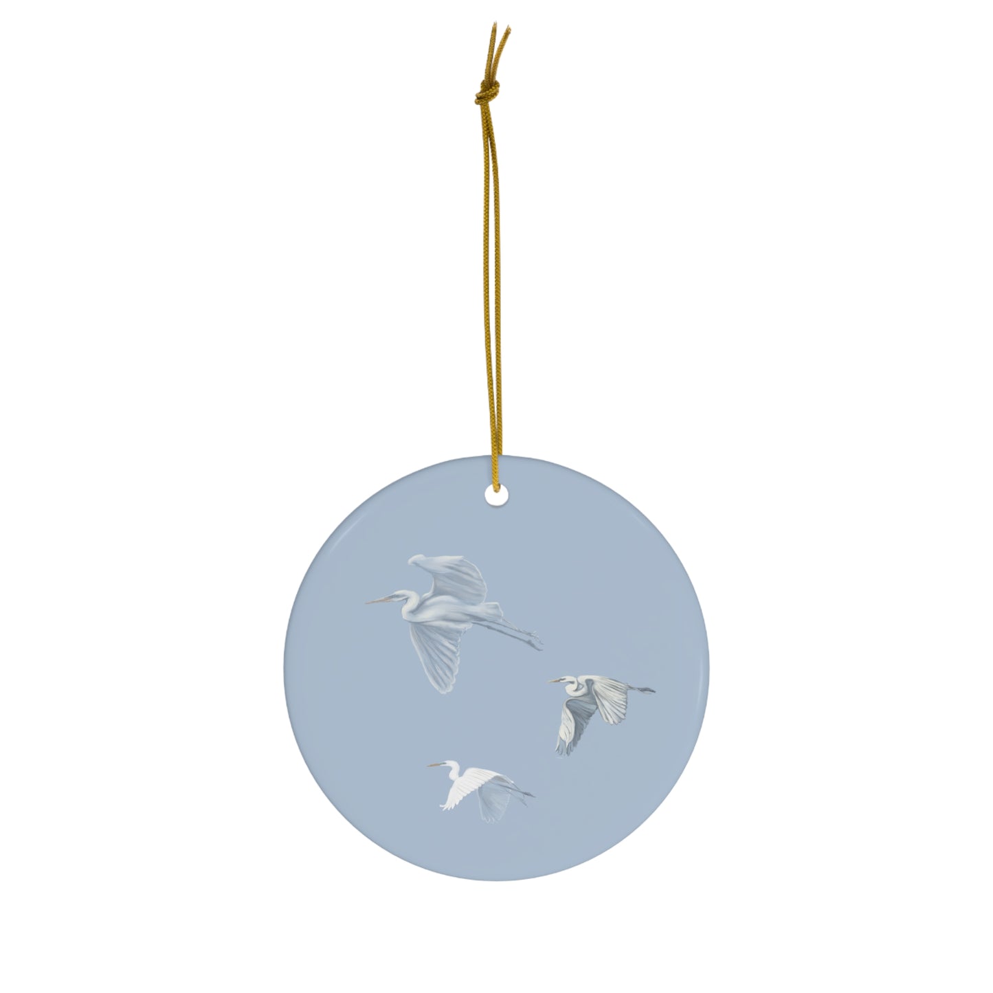 Flying Egret Ceramic Ornament, 4 Shapes