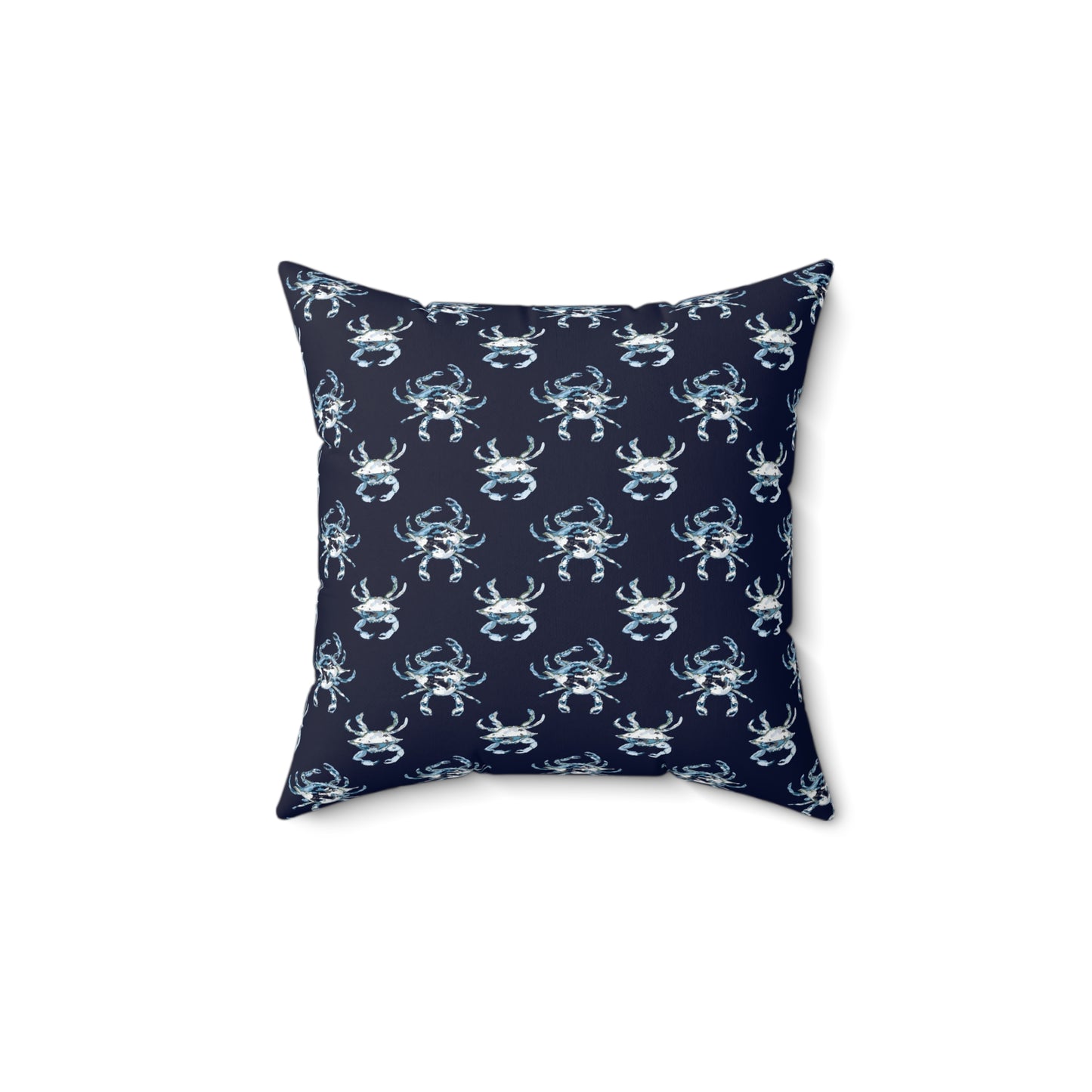 Crabbies Navy Spun Polyester Square Pillow