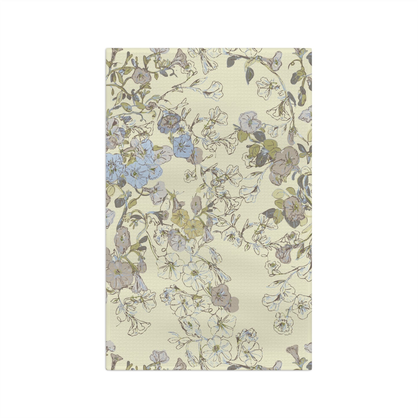 Hanging Basket yellow Soft Tea Towel