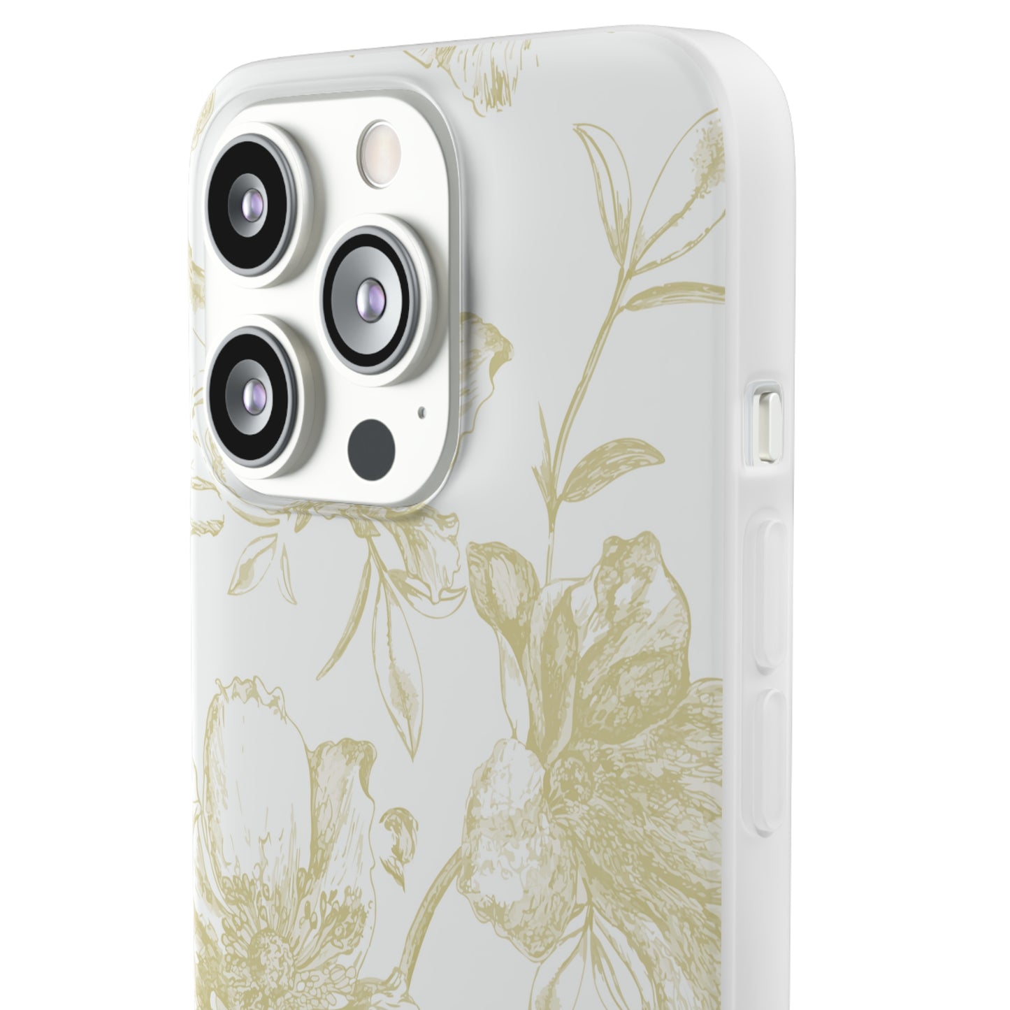 Wild Rose in Gold Flexi Cases