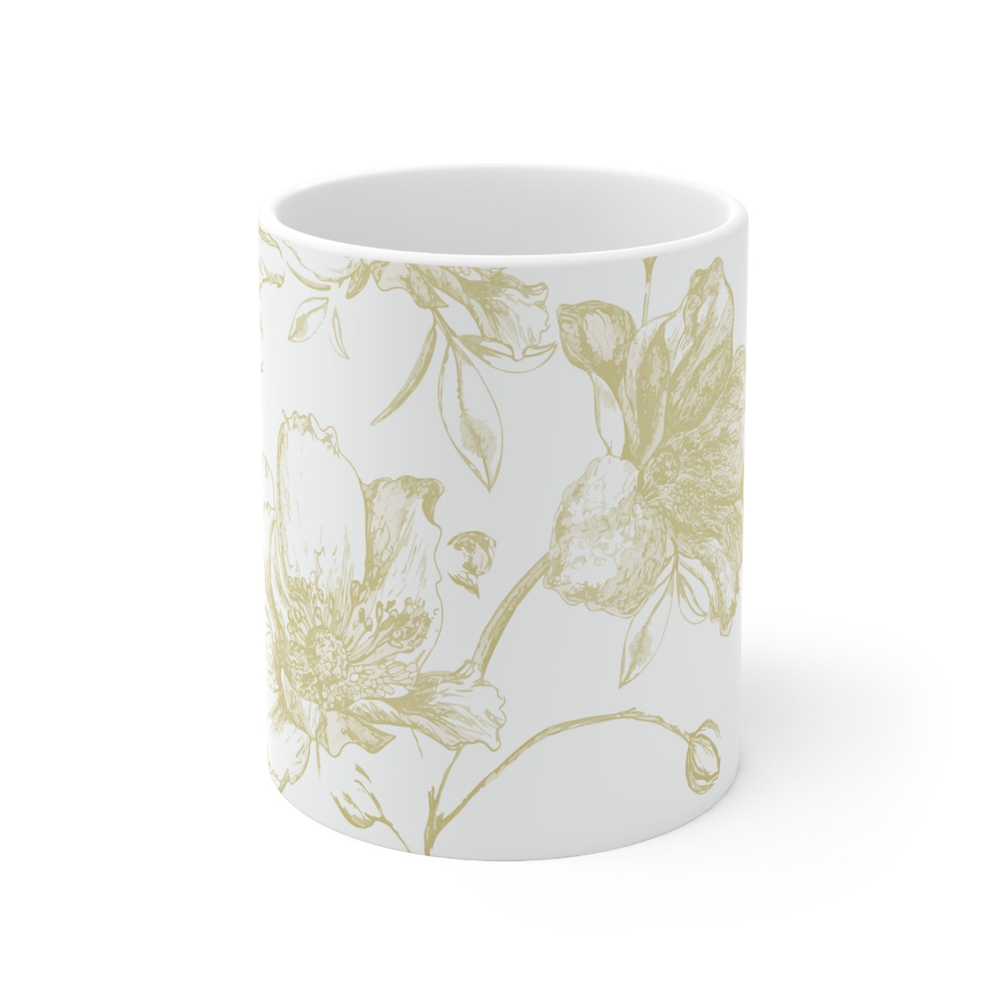 Beach Roses Ceramic Mug 11oz