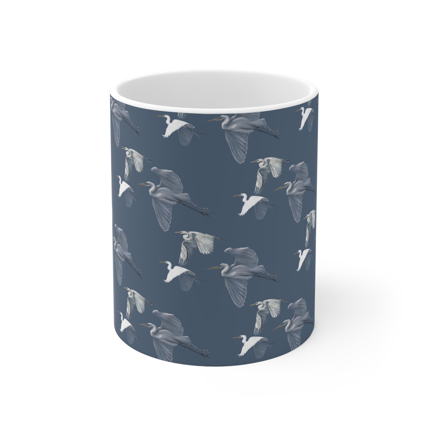 Flying Egret Ceramic Mug 11oz