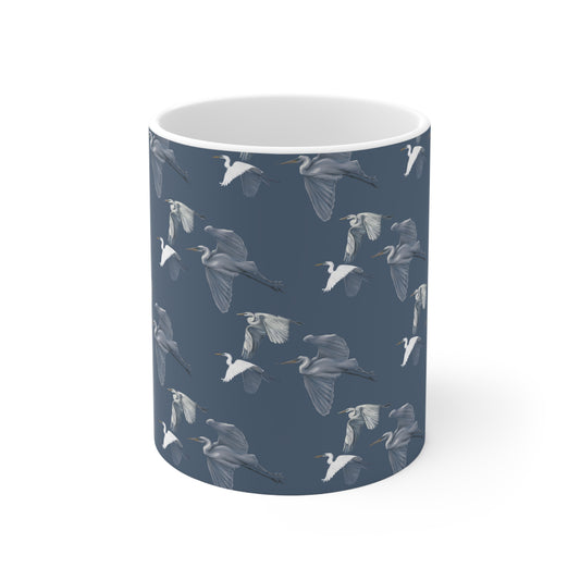 Flying Egret Ceramic Mug 11oz