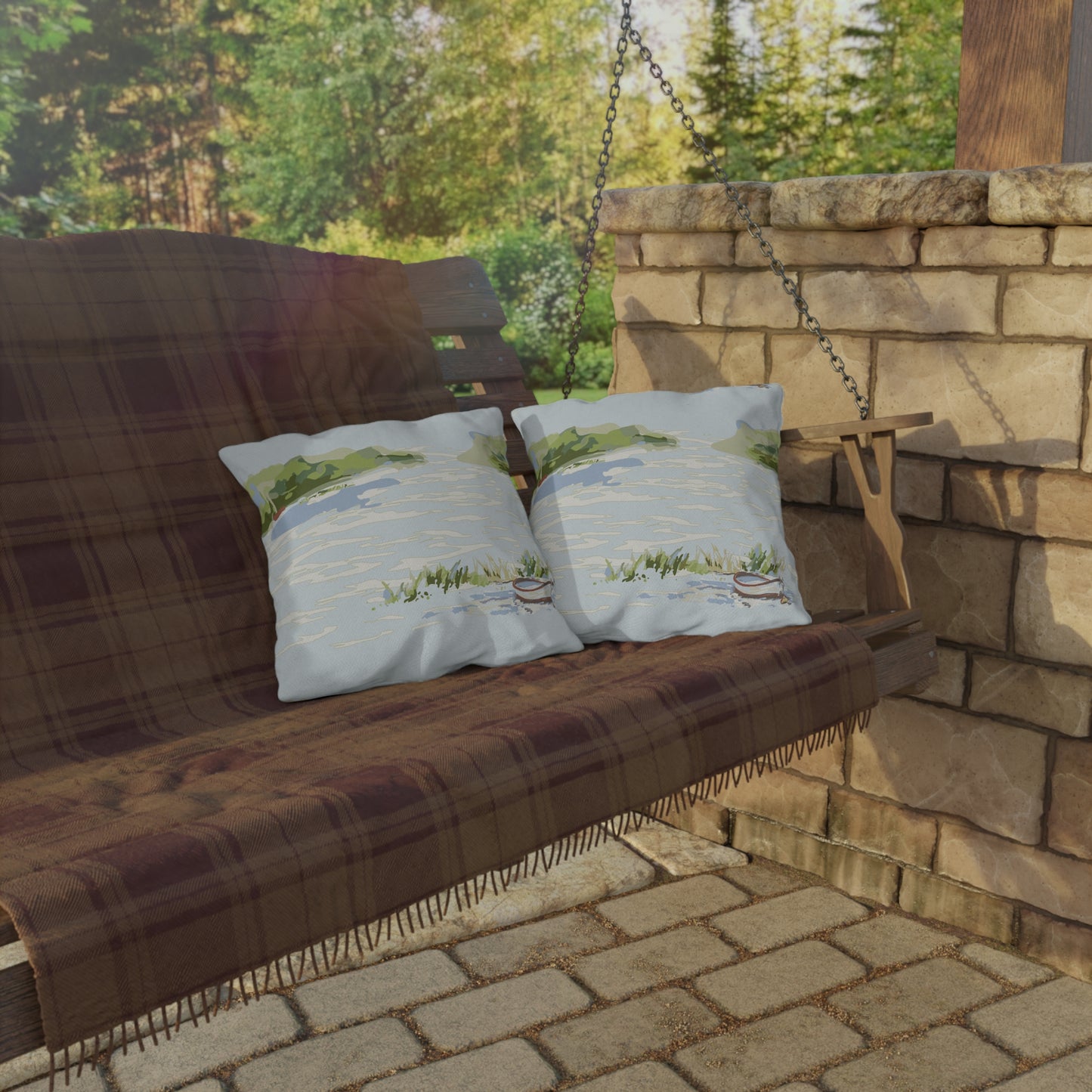 Row Row Your Boat Outdoor Pillows