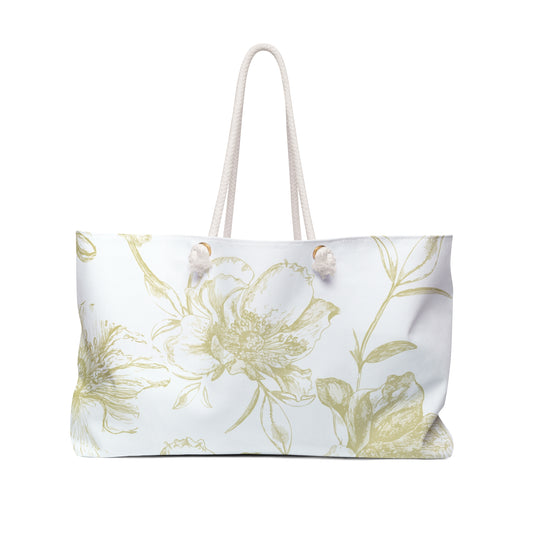 Coastal Roses Weekender Bag