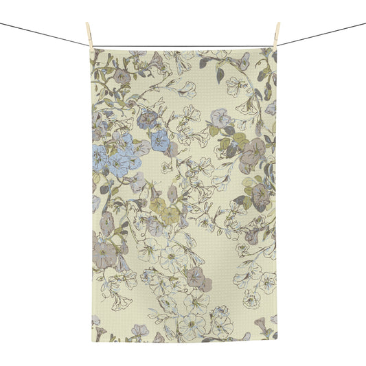 Hanging Basket yellow Soft Tea Towel