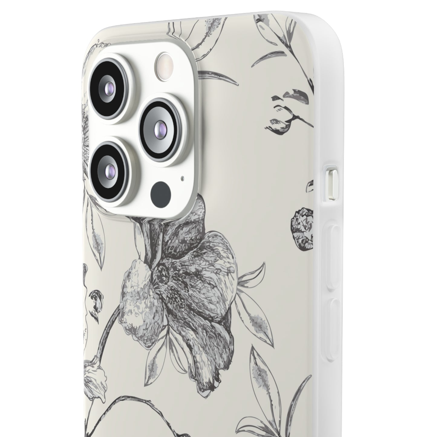 Wild Rose in Antique white Flexi Cases