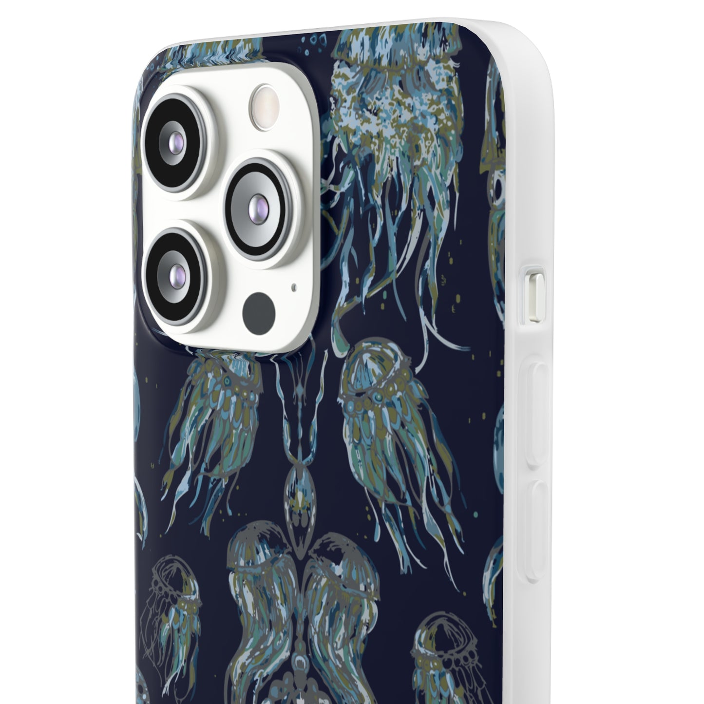 Dancing Jellies Navy Flexi Cases