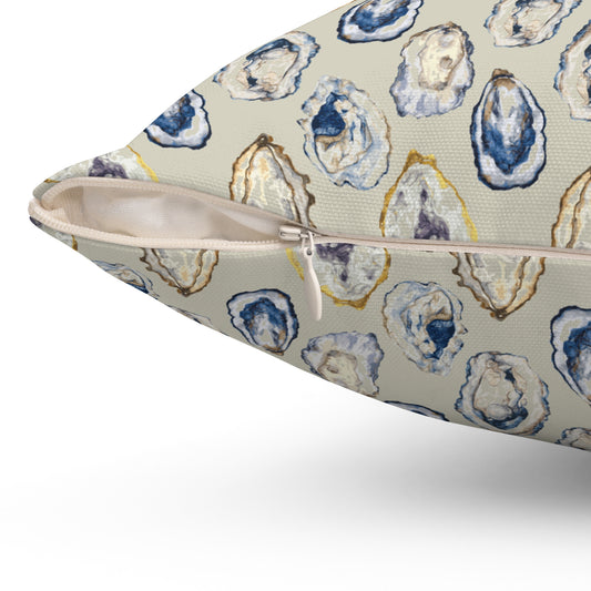 Oysters in color- Spun Polyester Square Pillow
