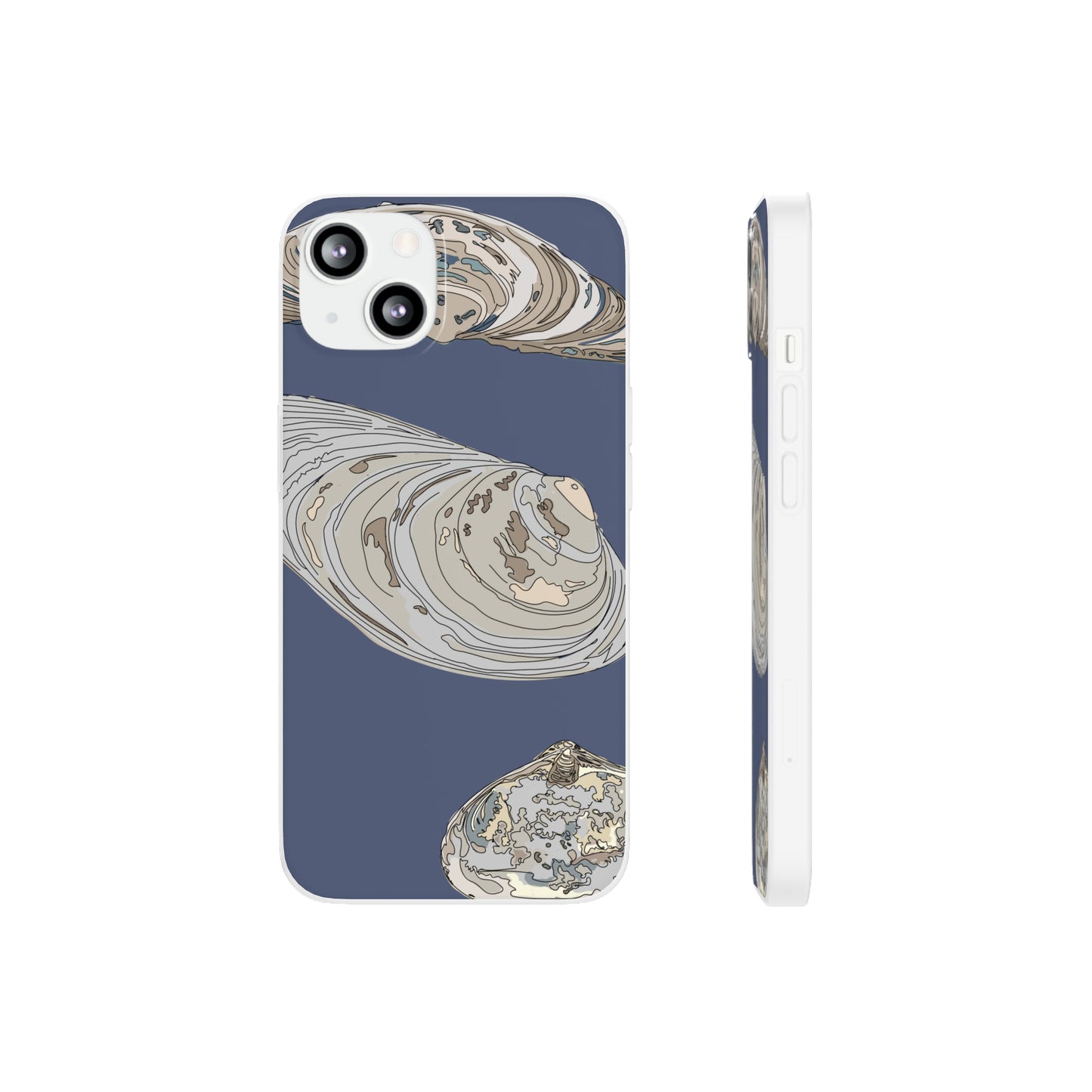 Clams in Blue Flexi Cases
