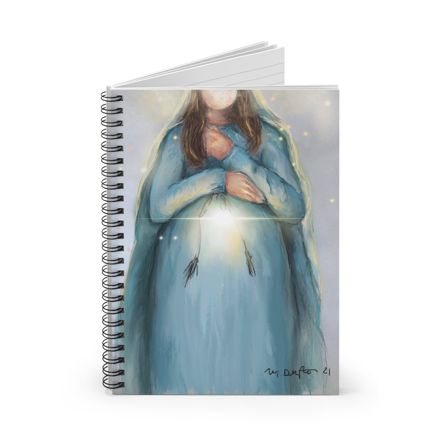 Threshold of Hope advent/christmas Spiral Notebook - Ruled Line