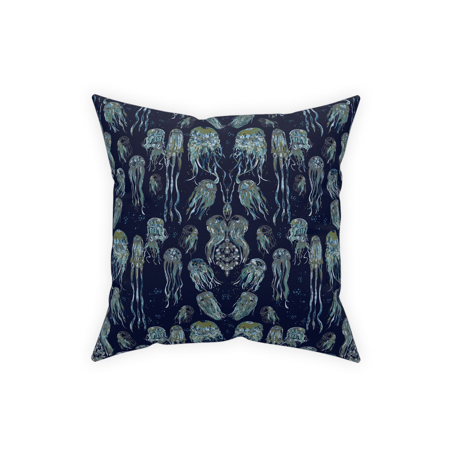 Navy Jellies Broadcloth Pillow