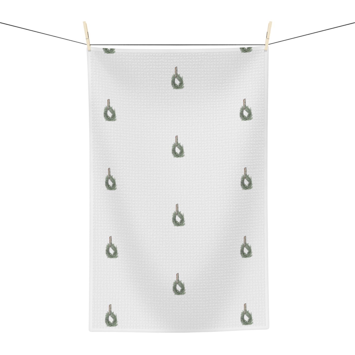 Christmas Wreath Soft Tea Towel