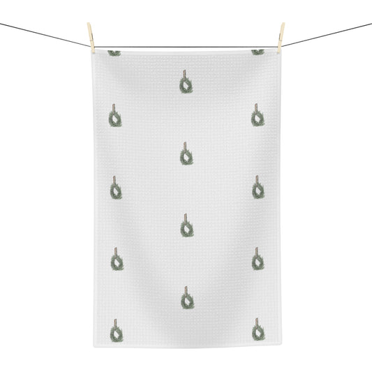 Christmas Wreath Soft Tea Towel