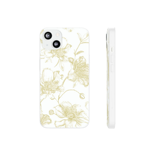 Wild Rose in Gold Flexi Cases