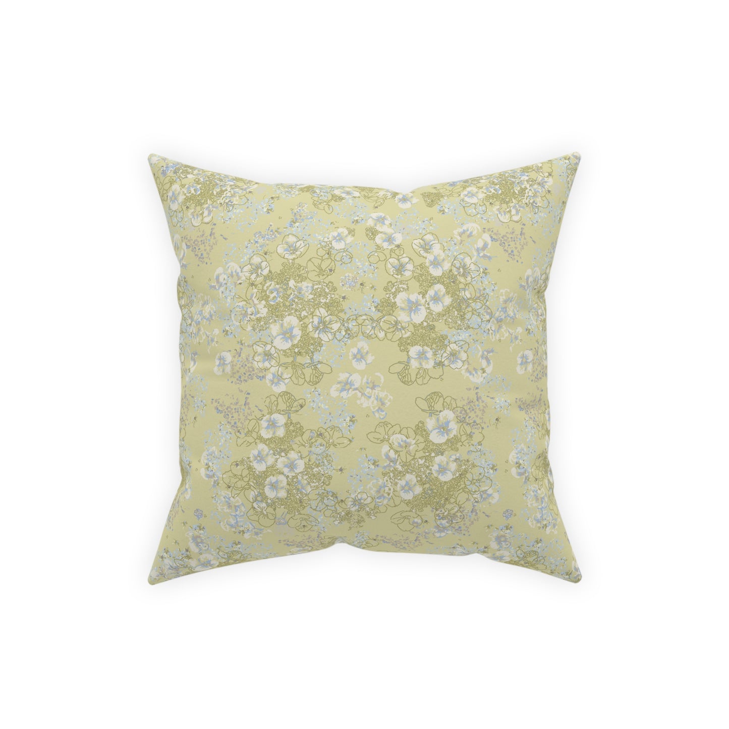 Yellow Hydrangeas -Broadcloth Pillow