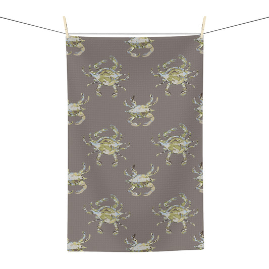 Crabbies in Mocha Soft Tea Towel