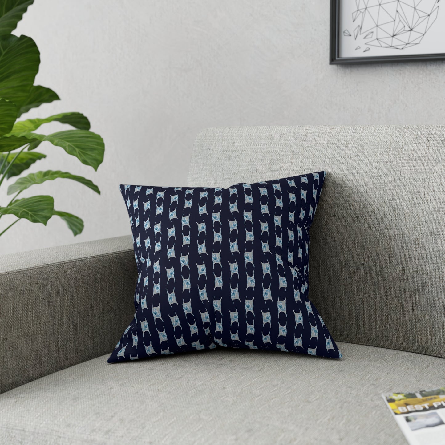 Navy Skate Pillows Collection-Broadcloth Pillow