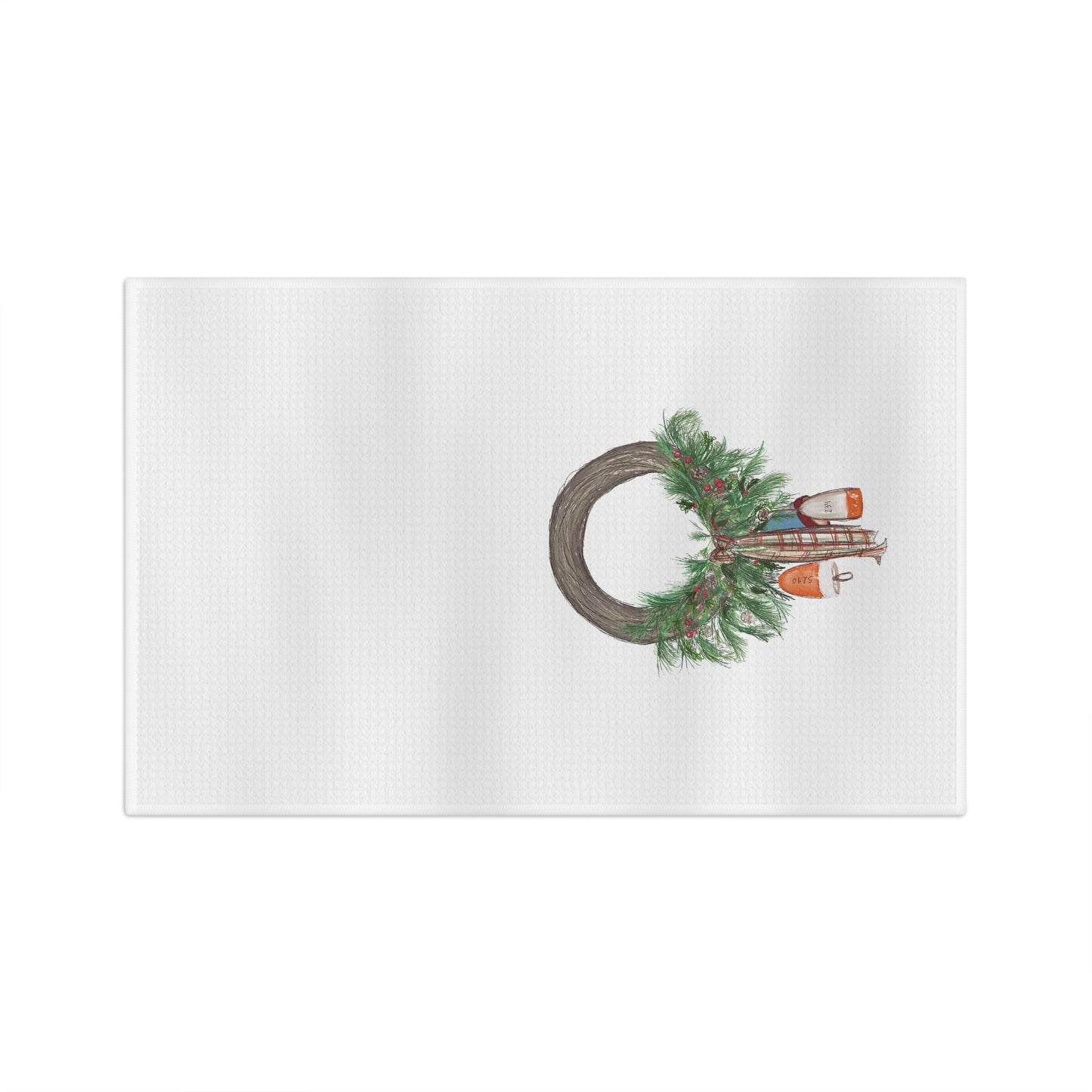 Buoy Wreath Soft Tea Towel