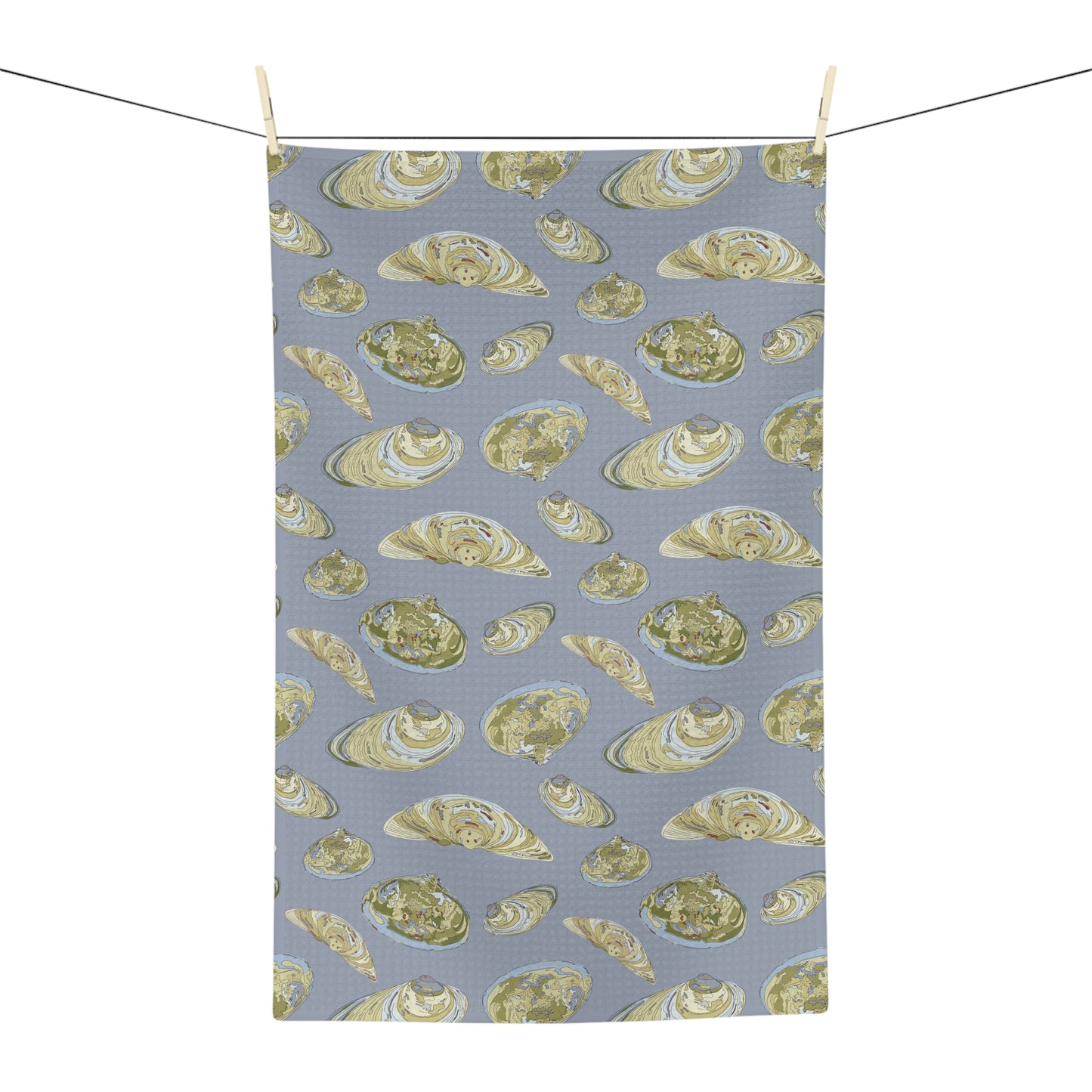 Clams on a Half Shell Soft Tea Towel