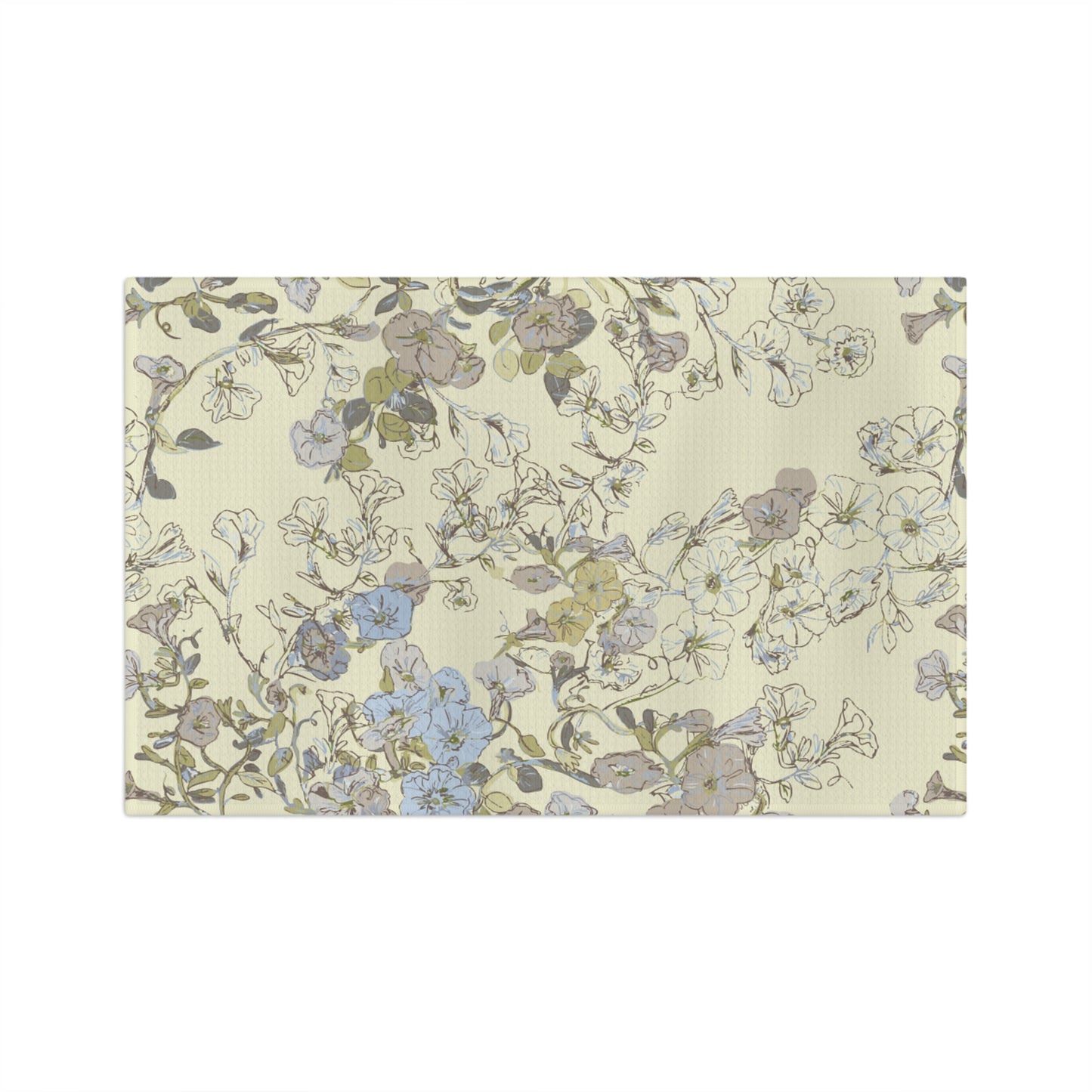 Hanging Basket yellow Soft Tea Towel