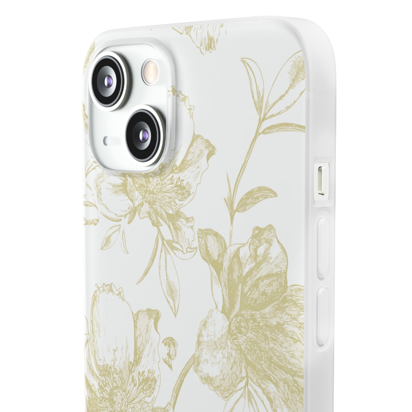 Wild Rose in Gold Flexi Cases