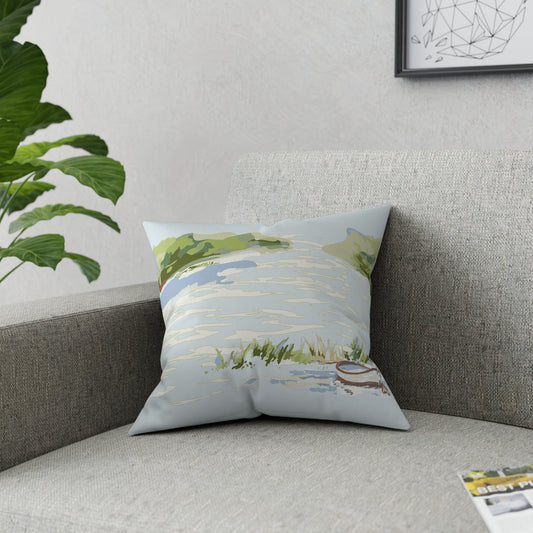 High Tide Row Row Your Boat Broadcloth Pillow