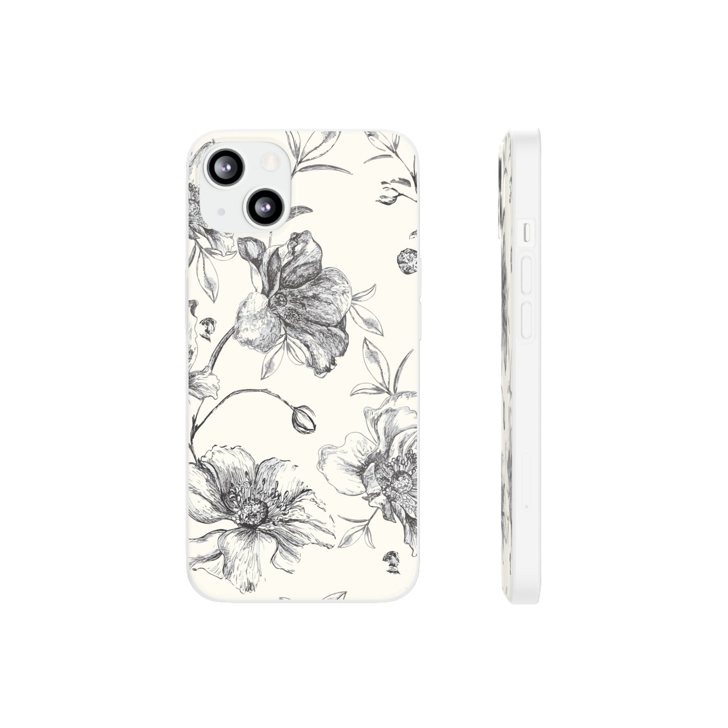 Wild Rose in Antique white Flexi Cases