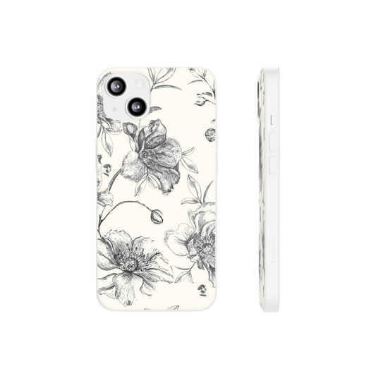 Wild Rose in Antique white Flexi Cases
