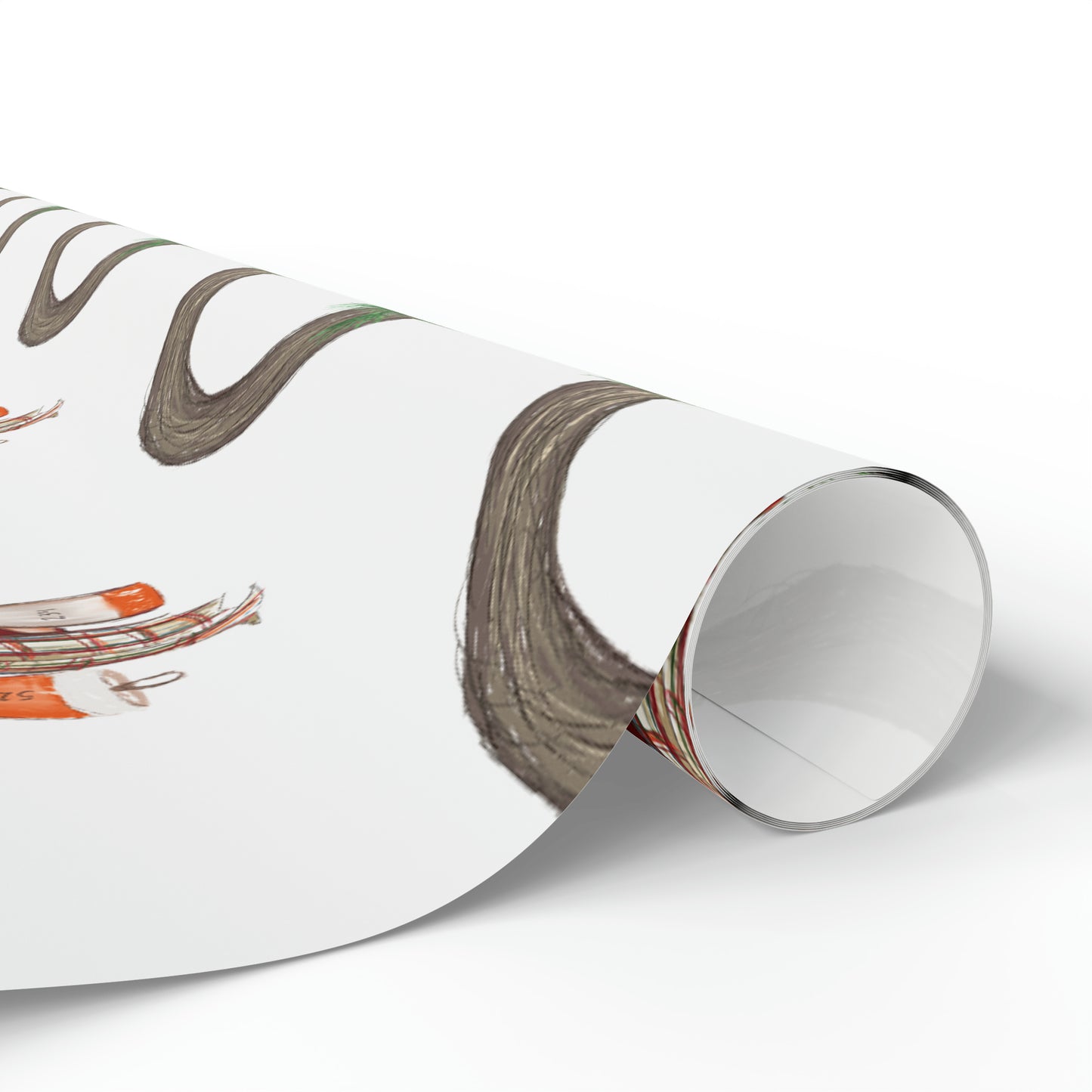 Coastal Christmas Buoy Wrapping Papers