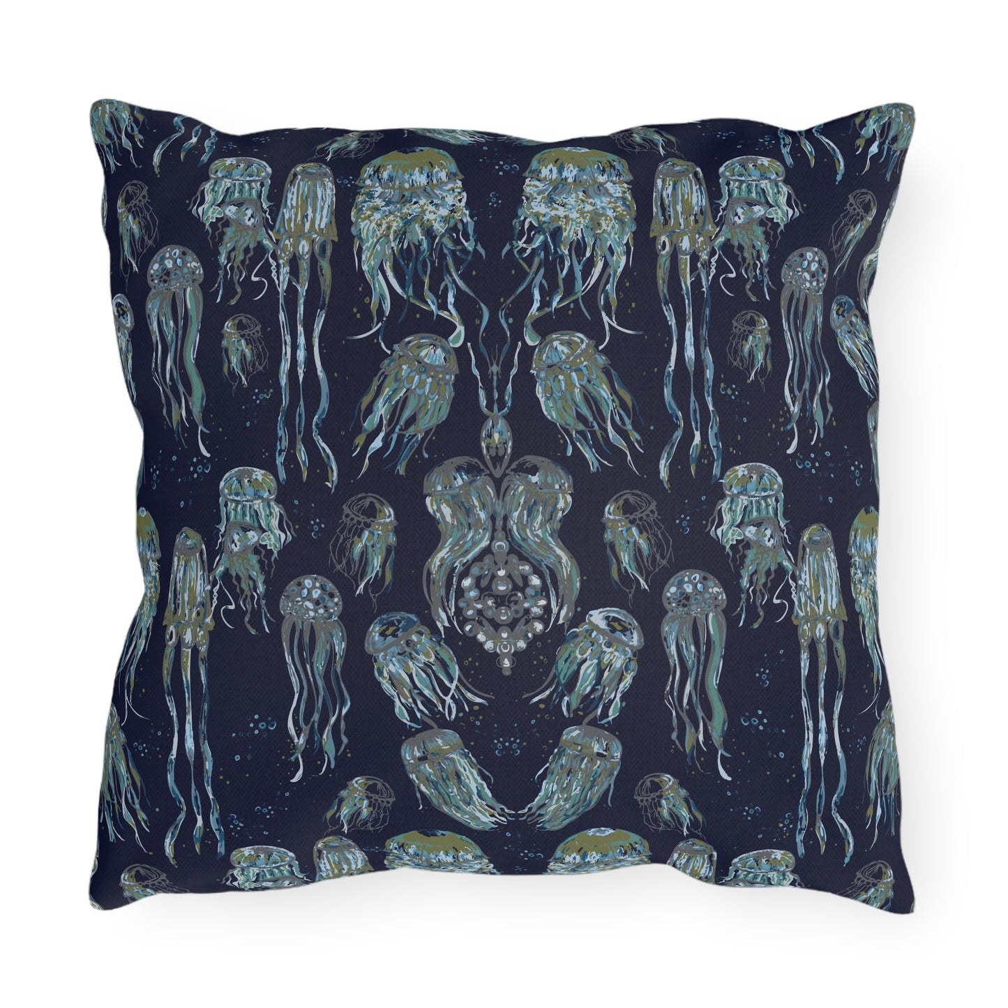 Dancing Jellies Outdoor Pillows