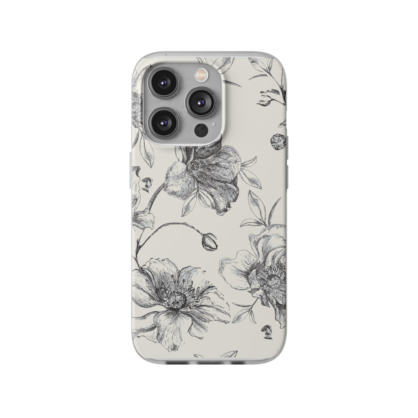 Wild Rose in Antique white Flexi Cases