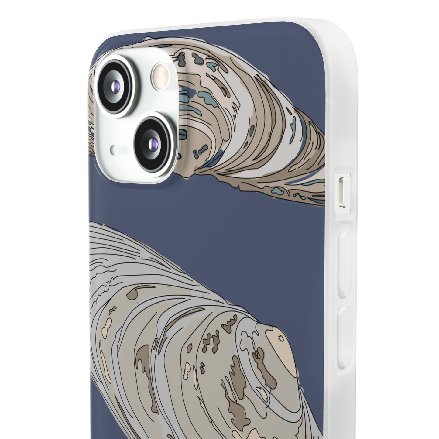 Clams in Blue Flexi Cases