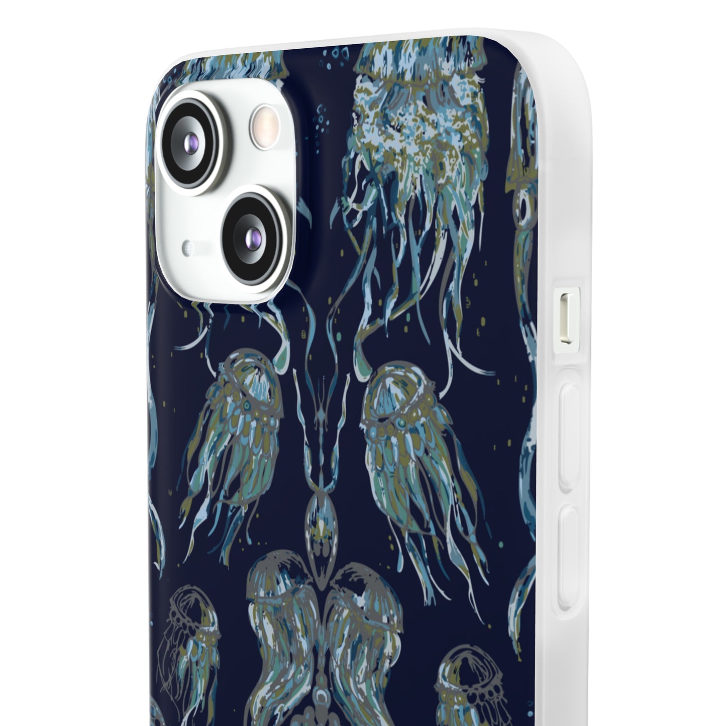 Dancing Jellies Navy Flexi Cases