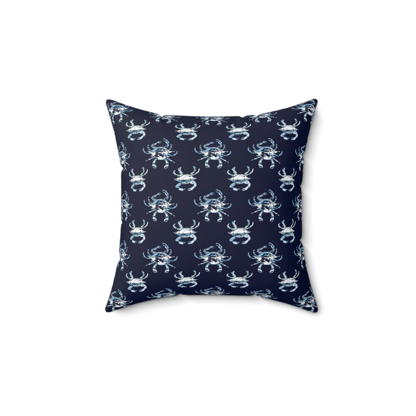 Crabbies Navy Spun Polyester Square Pillow