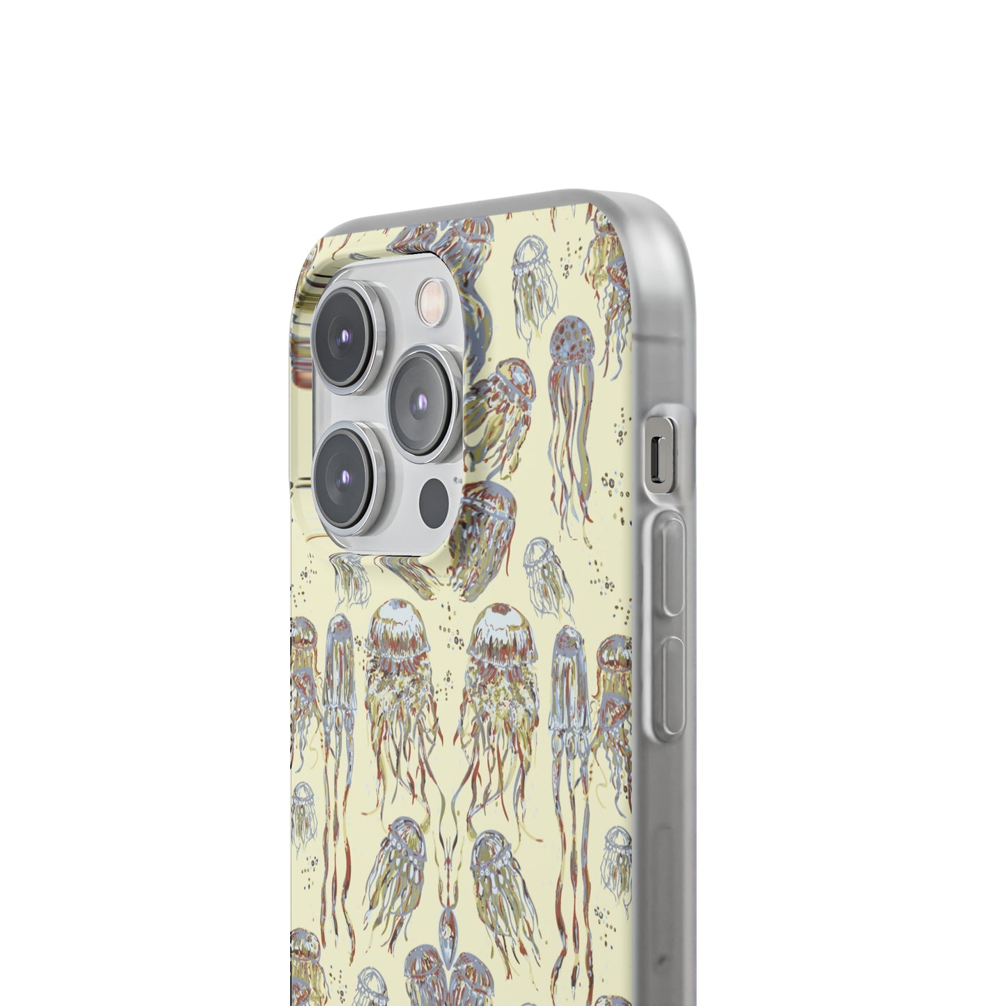 Dancing Jellies in Butter Yellow Flexi Cases