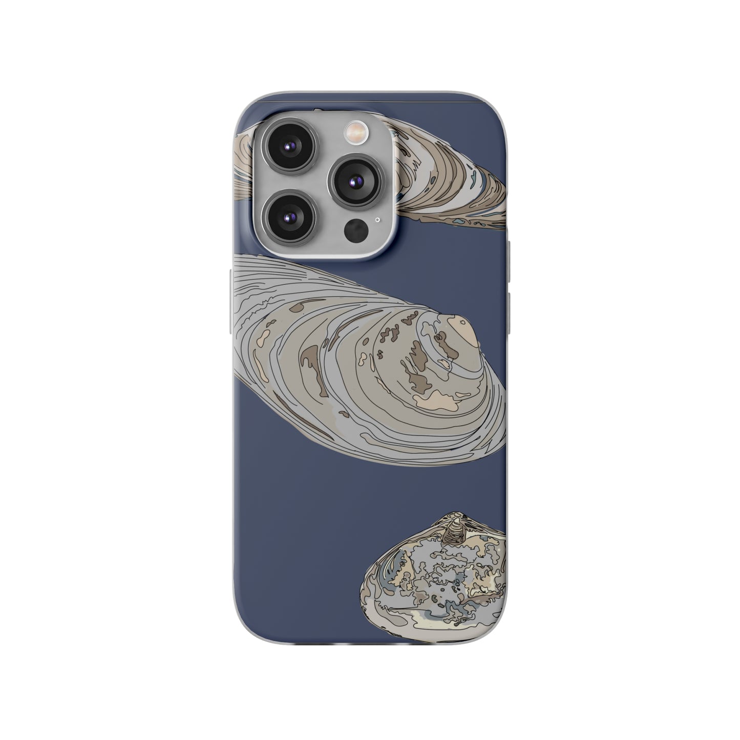 Clams in Blue Flexi Cases